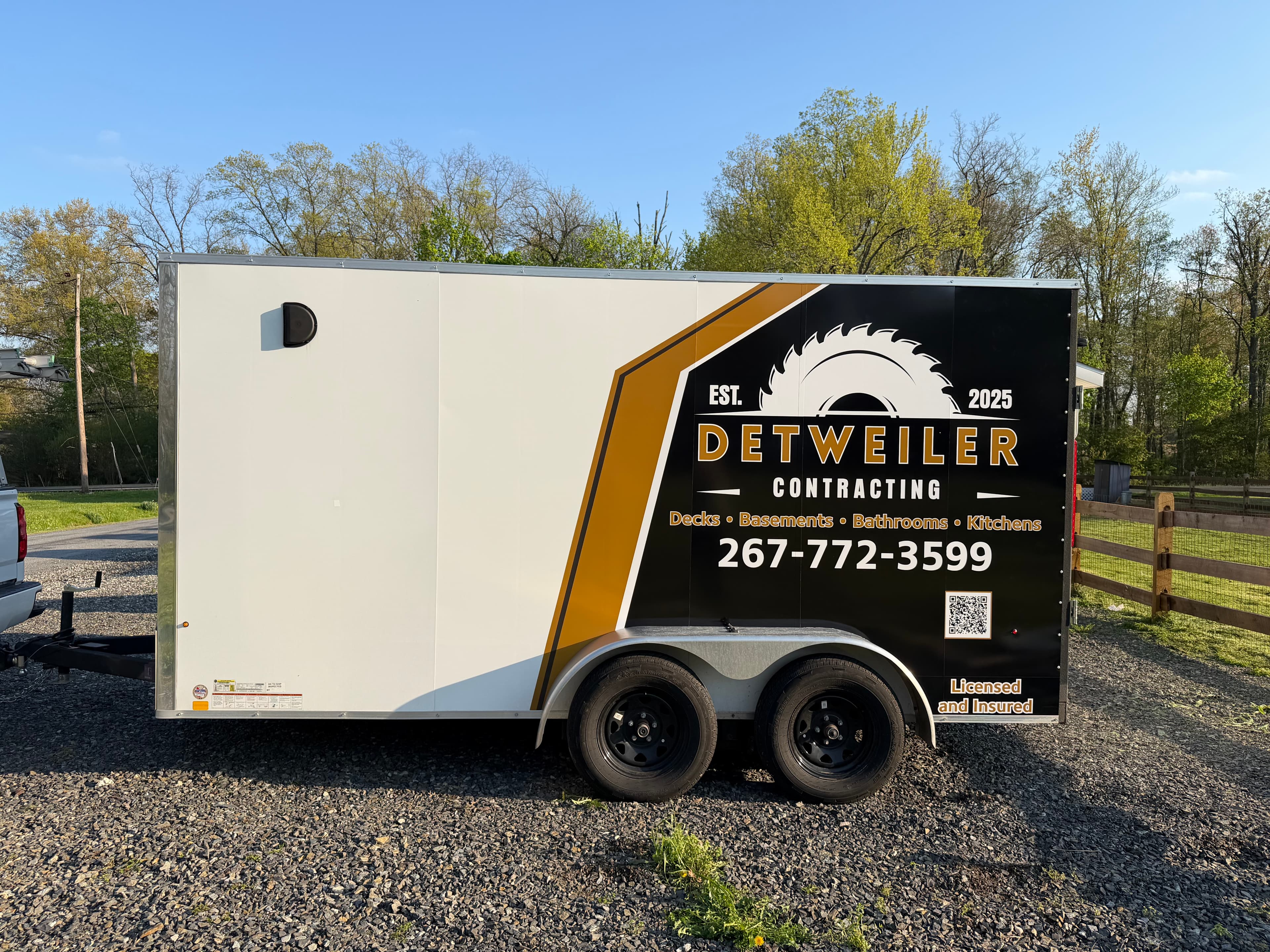 Detweiler Contracting work trailer