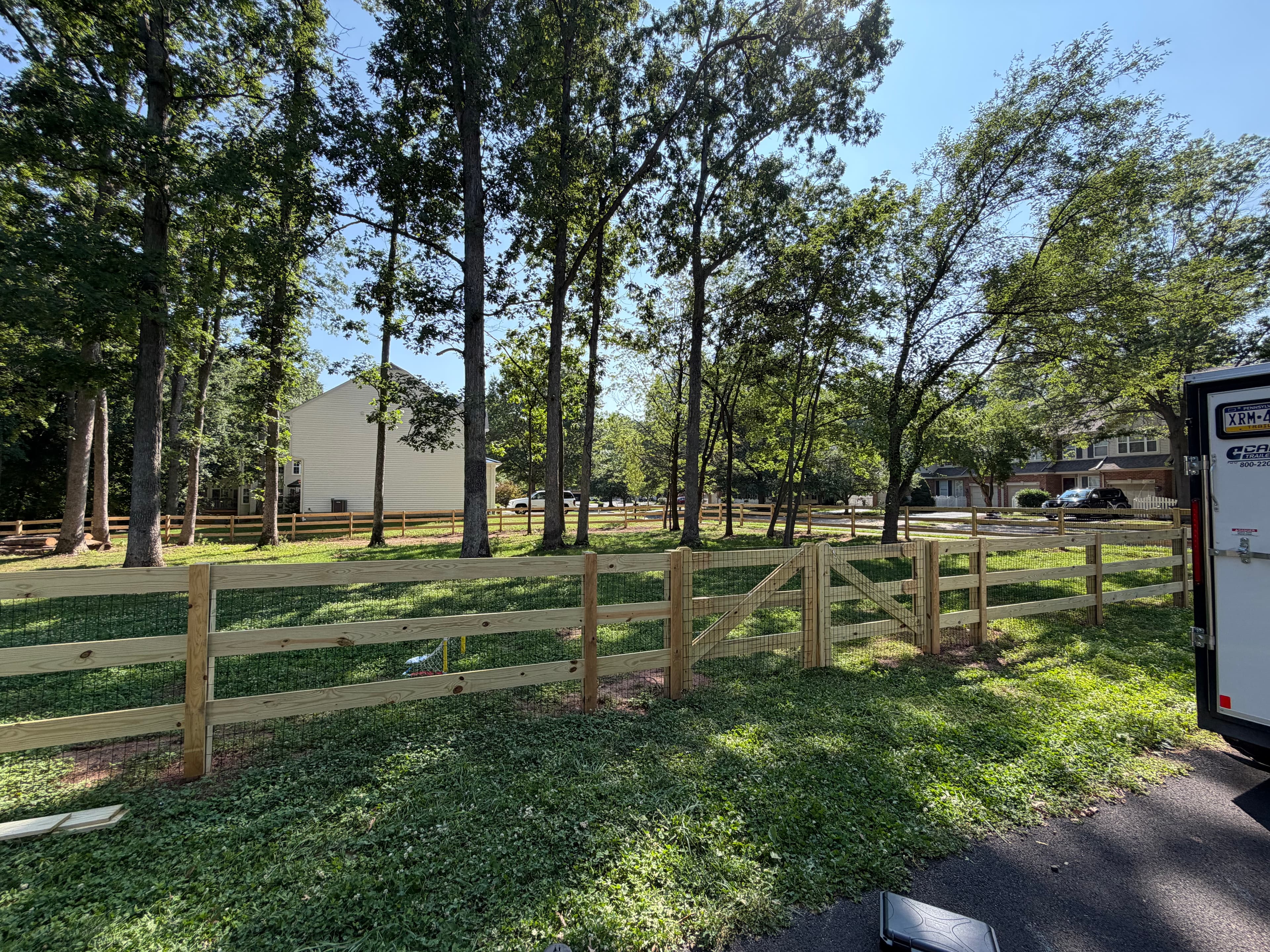 Split Rail Fence Installation