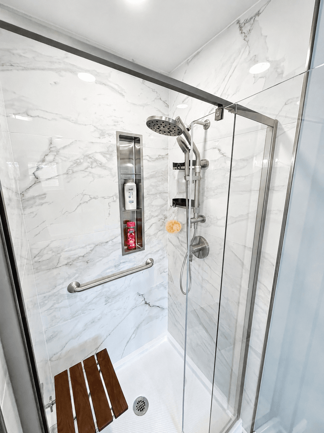 Marble Shower Remodel