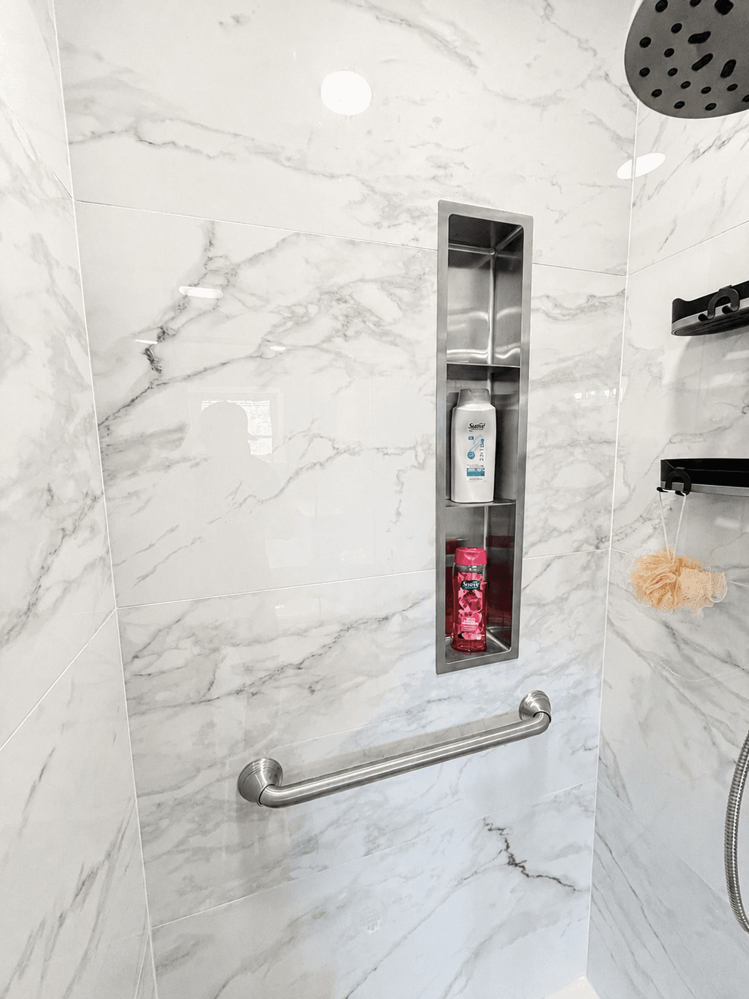 Marble Shower Niche Detail