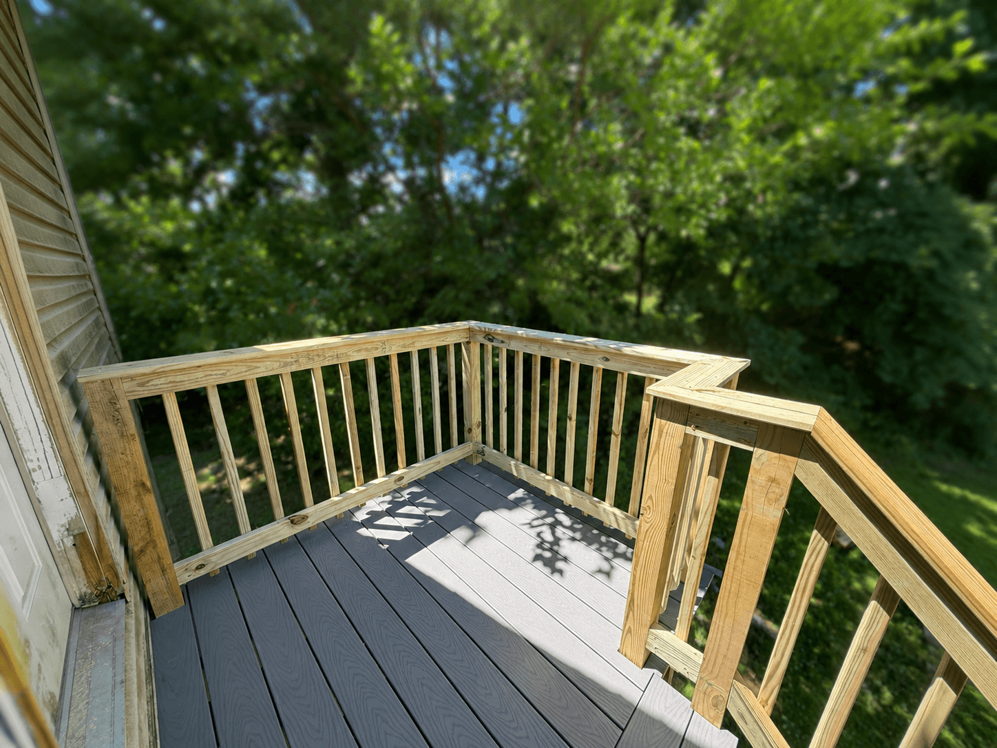 Deck Railing Corner Detail