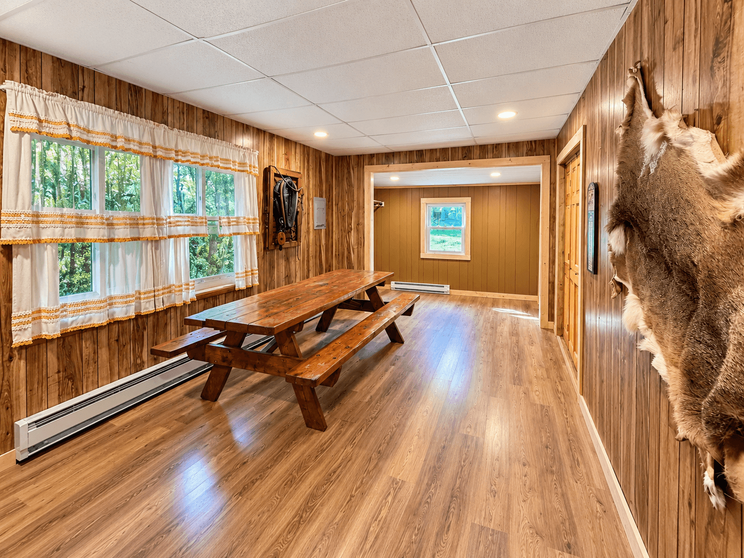 Cabin Room Remodel with Wood Paneling